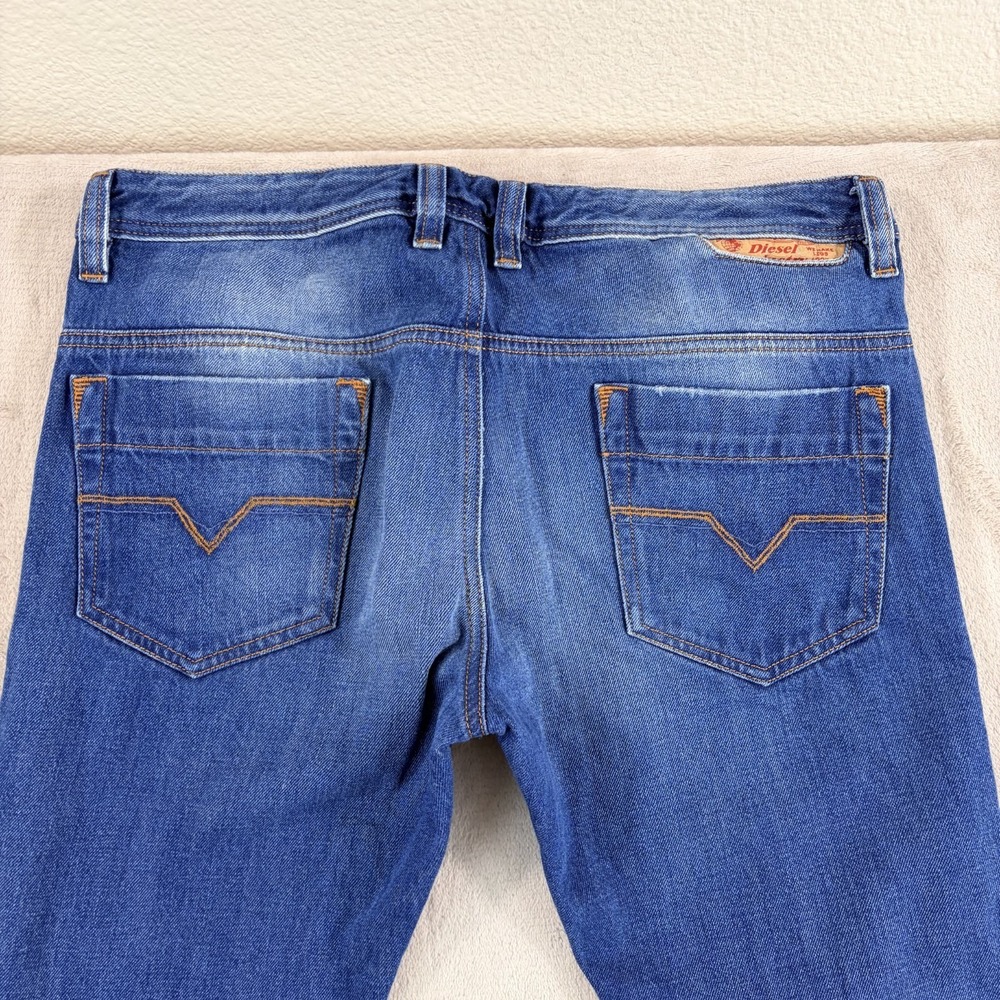 Diesel Safado Regular Slim Straight Jeans Blue 0R2k8 Wash Men 36x35 (Tag 34x32)